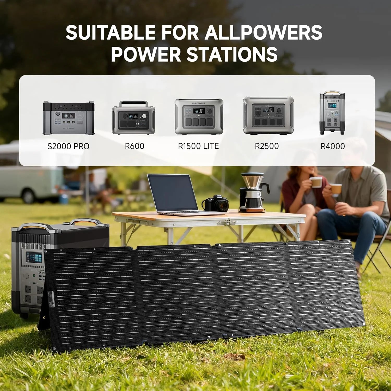 200W Portable Solar Panel for Power Station, Folding Solar Generator Charger with Adjustable Kickstand, IP68 Waterproof for Camping, RV, Boat, Home, off Grid, Power Outage