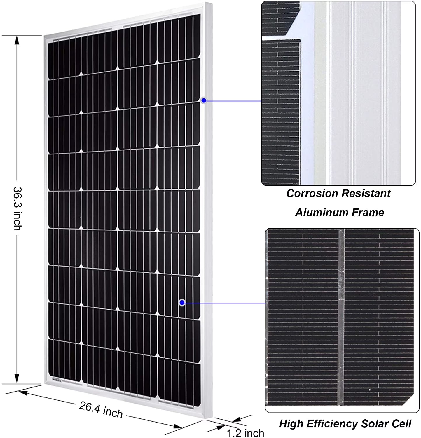 200 Watt 12/24V Solar Panel Kit for RV Boat Home: 2Pcs 100W Monocrystalline Solar Panel Grade a + 12/24V Solar Charge Controller + 16Ft &10Ft Solar Cable + Z-Brackets