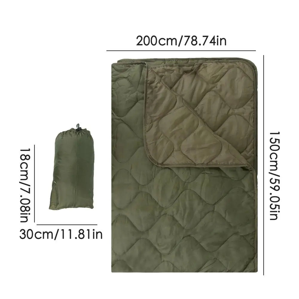 Down Camping Blanket Outdoor Travel Blanket Windproof Multifunctional Warm Quilt for Cold Weather Lightweight Backpacking Quilt