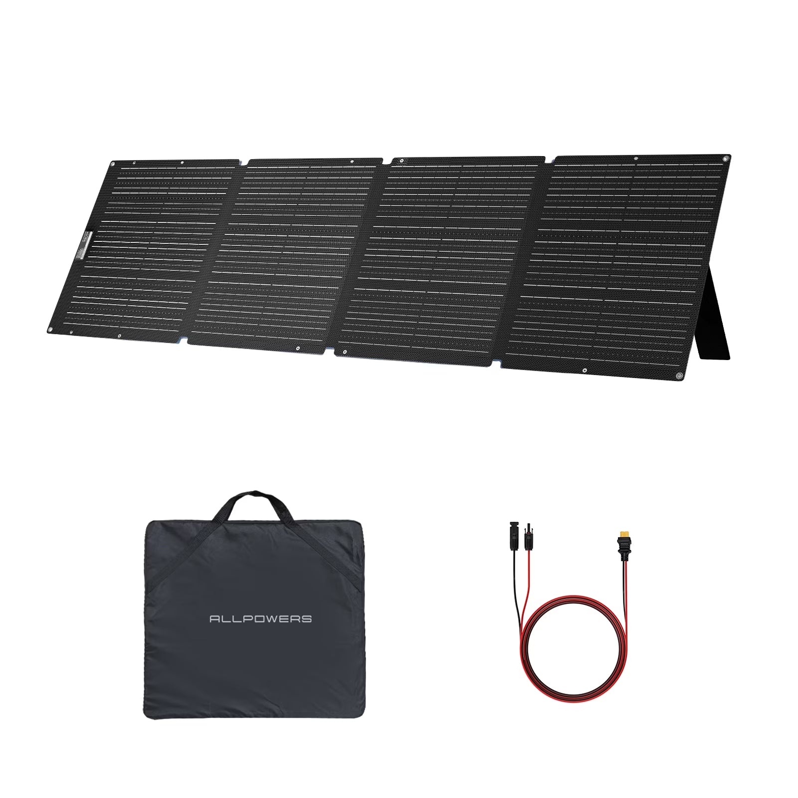 200W Portable Solar Panel for Power Station, Folding Solar Generator Charger with Adjustable Kickstand, IP68 Waterproof for Camping, RV, Boat, Home, off Grid, Power Outage