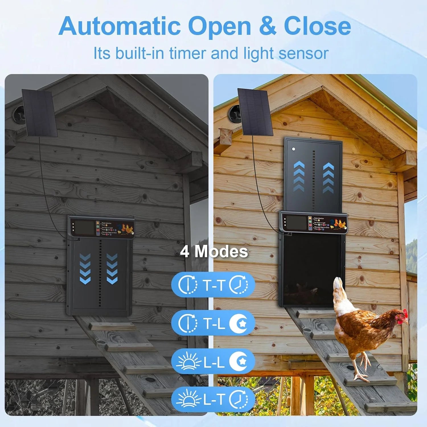 Solar Chicken Coop Door