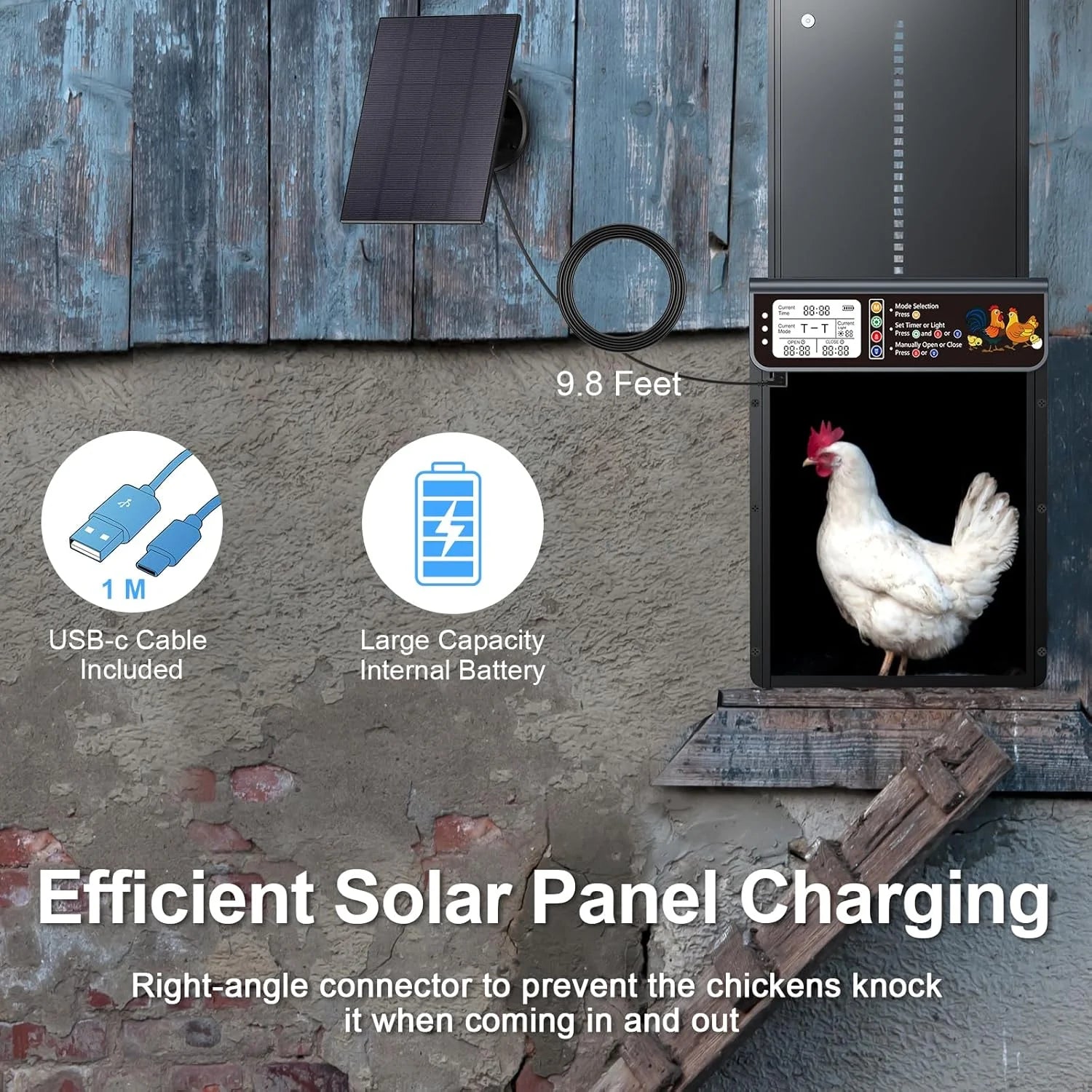 Solar Chicken Coop Door