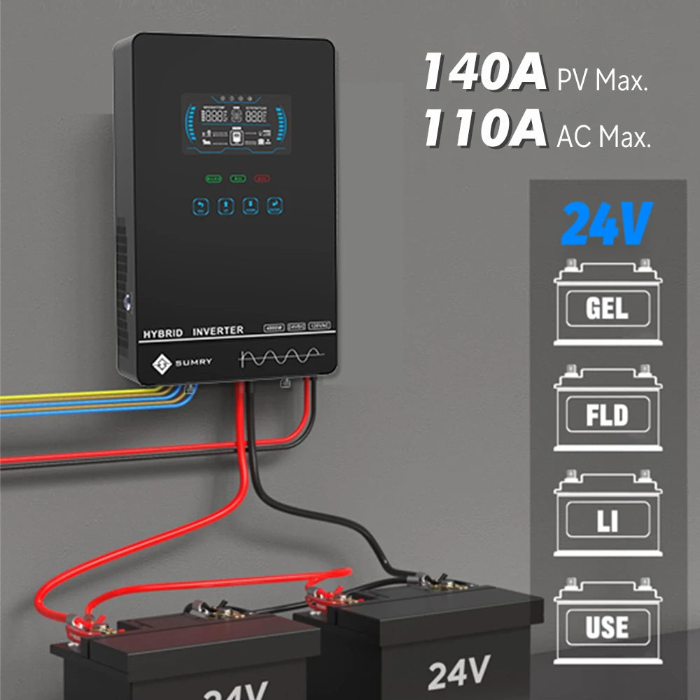 SUMRY Hybrid Solar Inverter (4000w 24V 140A)