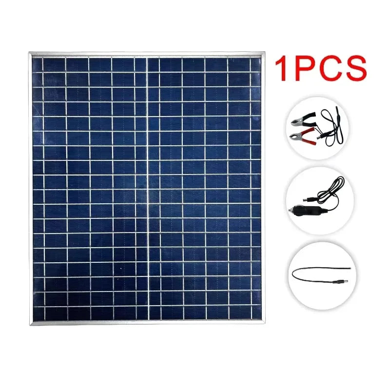 500W Solar Panel Kit w/ 12V Controller