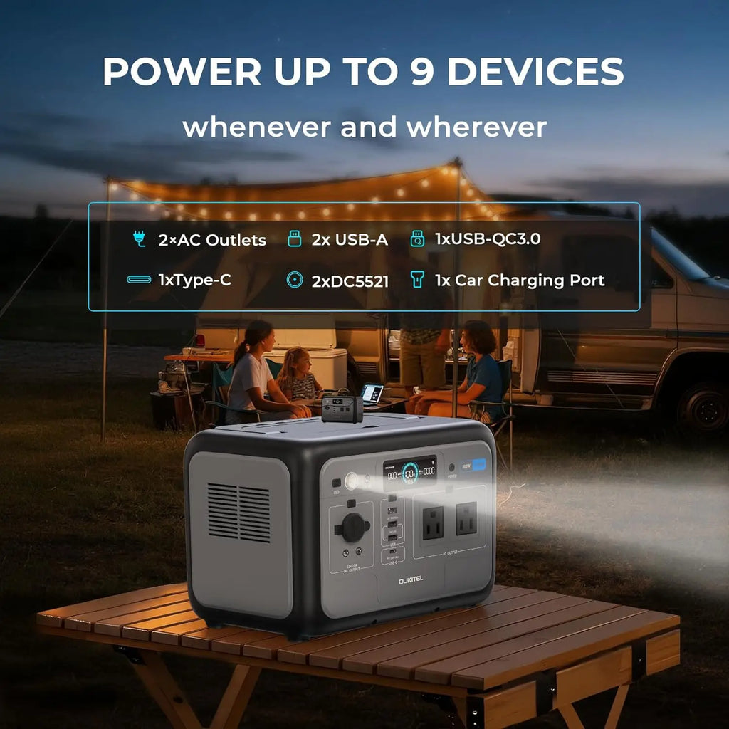 Portable Power Station Solar Generator 800W