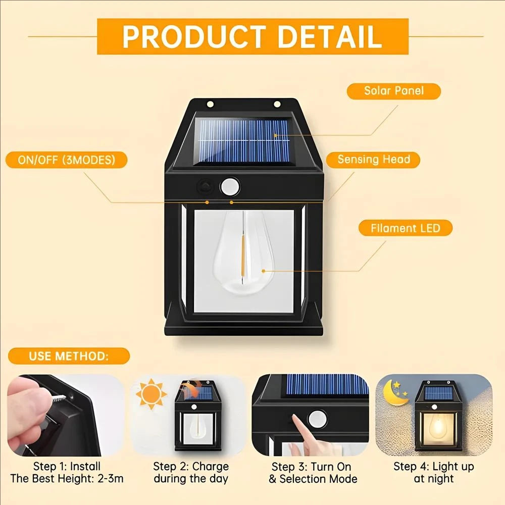 Stylish Solar Powered Door Light