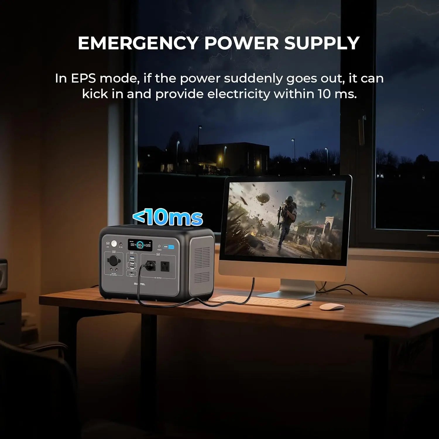 Portable Power Station Solar Generator 800W
