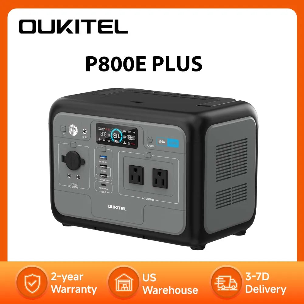 Portable Power Station Solar Generator 800W