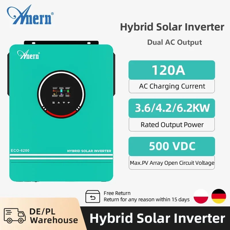 Solar Off-Grid Inverter 3.6/4.2/ 6.2kW