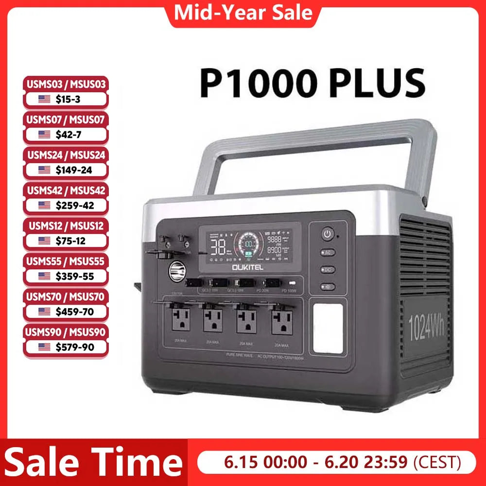 Portable Power Station 1800W