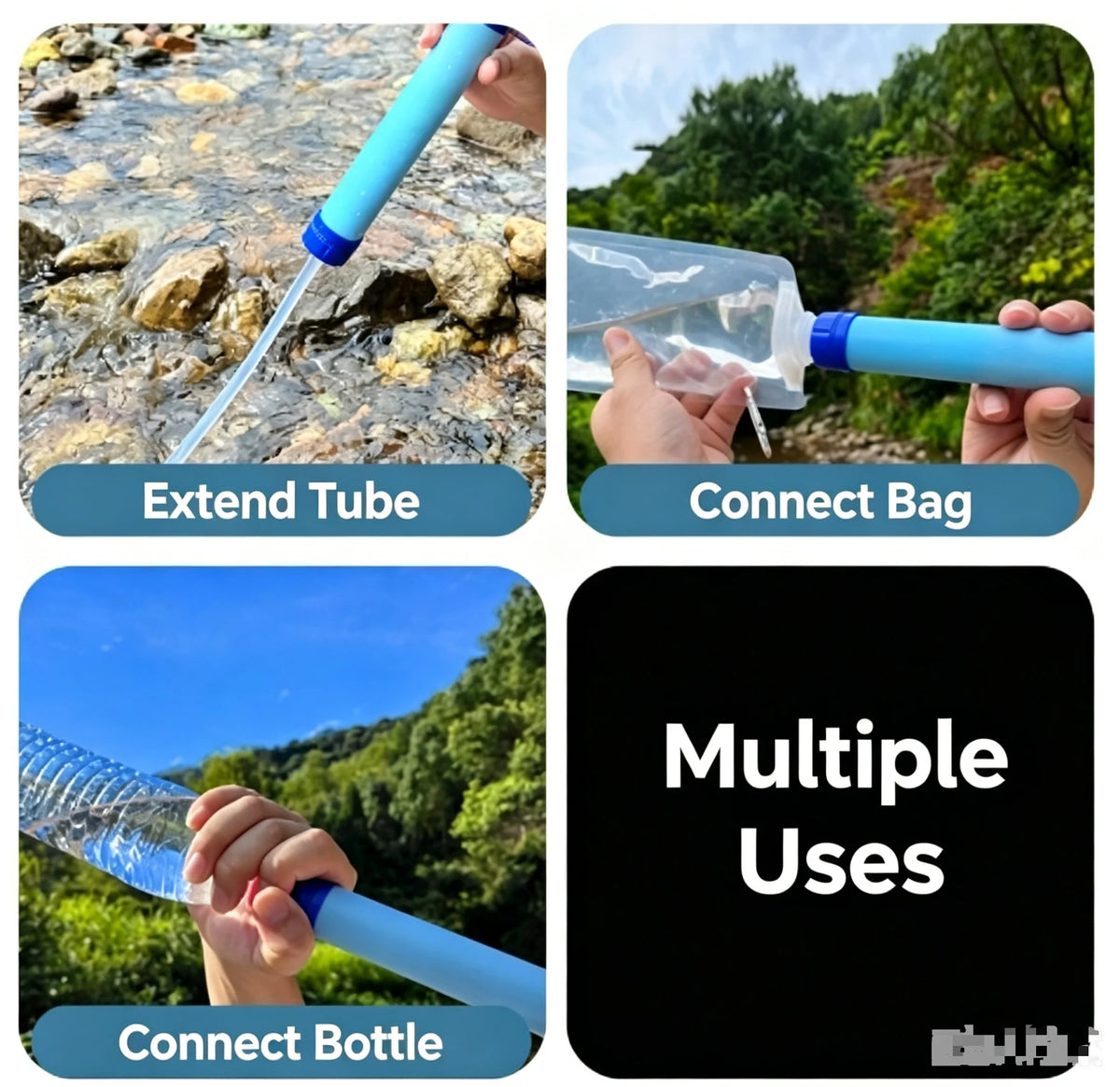 Portable Emergency Water Purification Straw