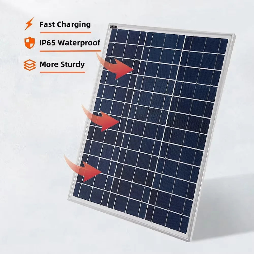 500W Solar Panel Kit w/ 12V Controller