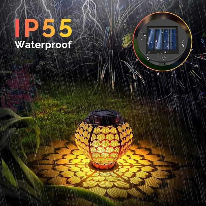 1-8PCS Solar Lantern Replacement Parts Outdoor Hollow Projection Lantern Electronic Accessories Suitable for Outdoor Hanging
