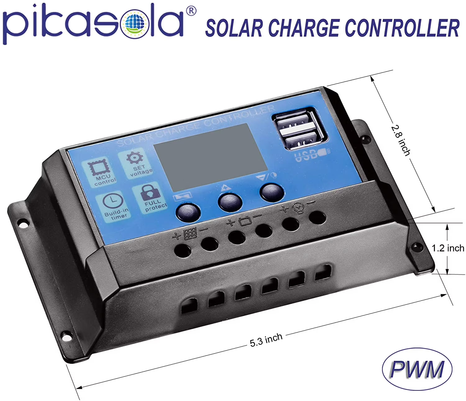 200 Watt 12/24V Solar Panel Kit for RV Boat Home: 2Pcs 100W Monocrystalline Solar Panel Grade a + 12/24V Solar Charge Controller + 16Ft &10Ft Solar Cable + Z-Brackets